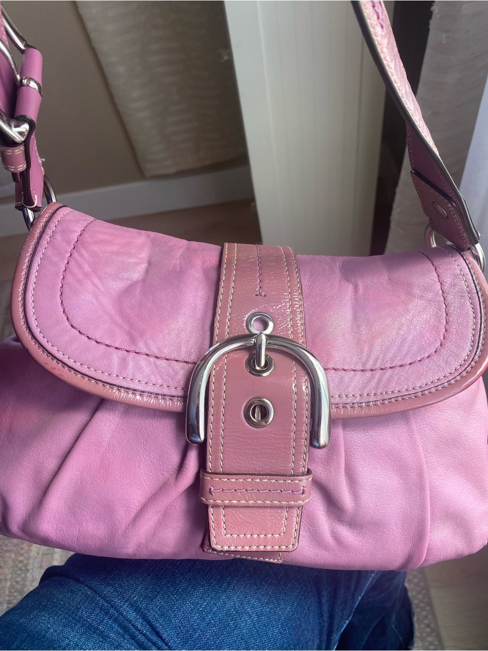 Coach pleated buckle Soho
